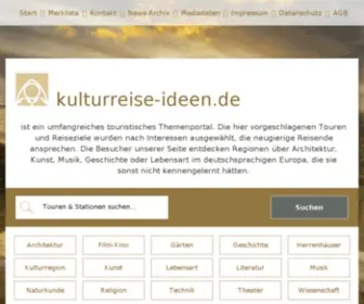 Kulturreise-Ideen.de(Startseite ) Screenshot