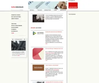 Kulturserver.de(Kulturportal) Screenshot