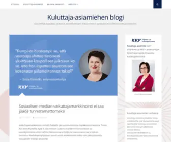 Kuluttaja-Asiamies.fi(Kuluttaja-asiamiehen blogi) Screenshot