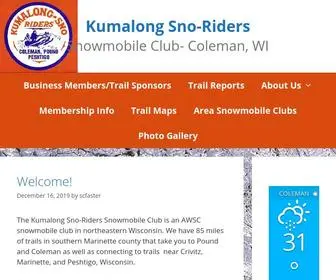 Kumalongsnoriders.com(Kumalong Sno) Screenshot