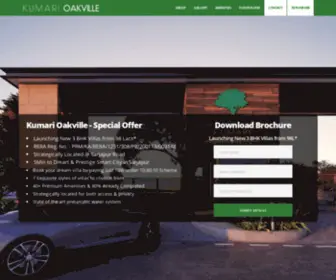 Kumarioakvillevillas.in(Kumari Oakville) Screenshot