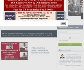 Kumarlawclasses.com(Kumar Law Classes) Screenshot