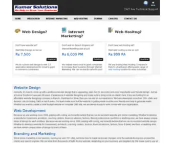 Kumarsolutions.com(Web design ranchi) Screenshot