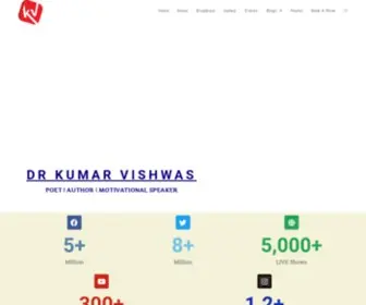Kumarvishwas.com(Official Website of Dr Kumar Vishwas) Screenshot