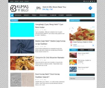 Kumasbilgi.com(Kumaş bilgi kaynağınız; kumaş türleri) Screenshot