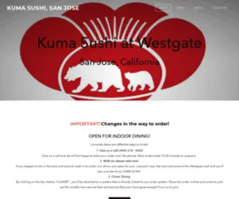 Kumasushisj.com(KUMA SUSHI) Screenshot