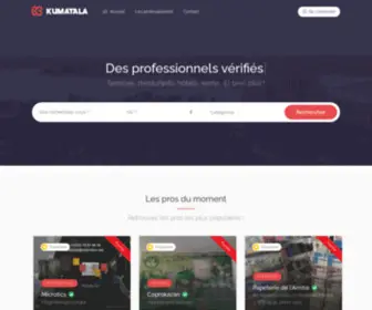 Kumatala.com(Les professionnels dont vous avez besoin) Screenshot