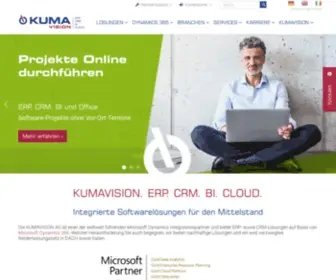 Kumavision.com(Software für den Mittelstand) Screenshot