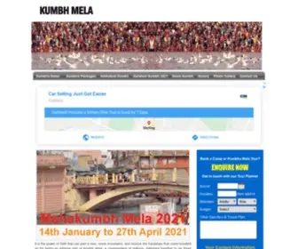 Kumbhamela.net(Maha KumbhHaridwar Kumbh Mela 2021 India) Screenshot
