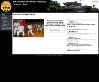 Kumemura.com(San Francisco Shorin Ryu Shorinkan Kumemura Dojo) Screenshot