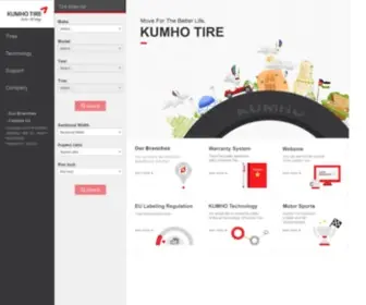 Kumhojordan.com(Kumho Tire) Screenshot