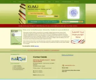 Kumj.com.np(Kathmandu University Medical Journal (KUMJ)) Screenshot