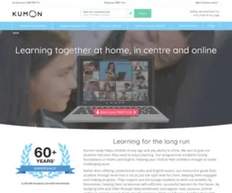 Kumon.ie(Tutoring & private lessons for primary children) Screenshot