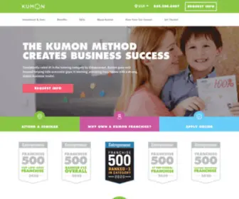 Kumonfranchise.ca(Tutoring & Education Franchise Opportunities) Screenshot