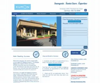 Kumonsunnyvale.com(Information for Kumon Math and Reading) Screenshot