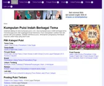 Kumpulan-Puisi.com(Menyediakan banyak berbagai jenis puisi) Screenshot