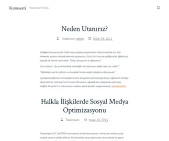 Kumsaati.org(Hayata dair her) Screenshot
