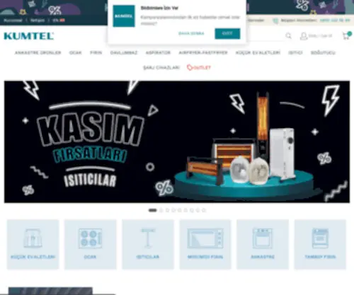 Kumtel.com(Dayanıklı Tüketim Malları Plastik San) Screenshot