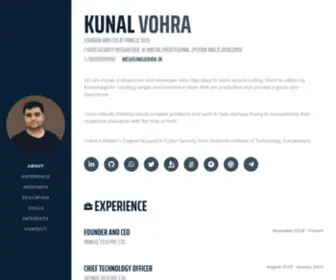 Kunalvohra.in(Kunal Vohra) Screenshot