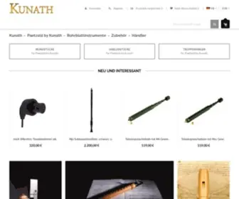 Kunath.com(Kunath Instrumentenbau) Screenshot