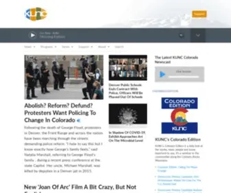 Kunc.org(Community Radio for Northern Colorado) Screenshot