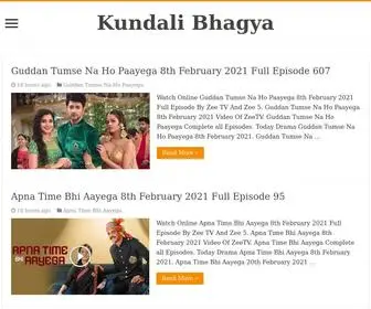 Kundalibhagyadrama.com(Kundali Bhagya) Screenshot