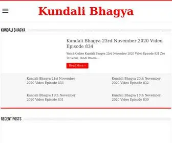 Kundalibhagyazee5.net(Kundali Bhagya Zee Tv Full Episodes) Screenshot