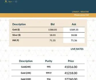 Kundanbullion.in(Kundan Bullion) Screenshot