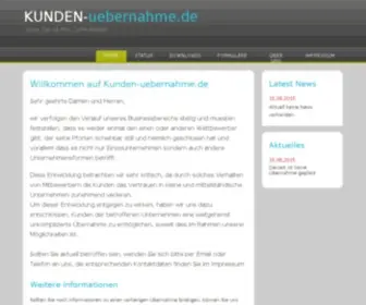 Kunden-Uebernahme.de(Website keywords) Screenshot