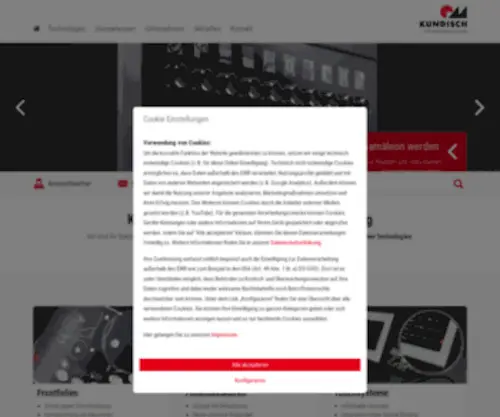 Kundisch.de(The smart touch of engineering) Screenshot