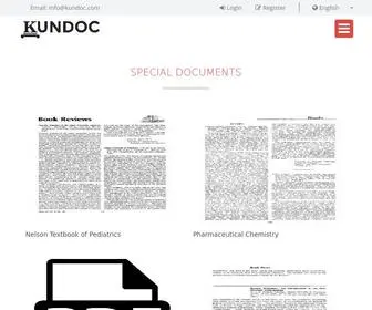 Kundoc.com(PDF Free Download Flatform) Screenshot