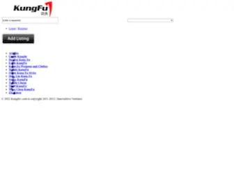 Kungfu1.com(WordPress) Screenshot