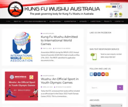 Kungfuwushuaustralia.com(Kungfuwushuaustralia) Screenshot
