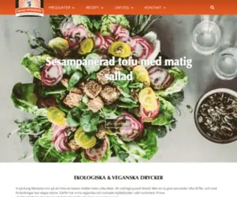 Kungmarkatta.se(Hos Kung Markatta hittar du ekologiska produkter av hög kvalitet) Screenshot
