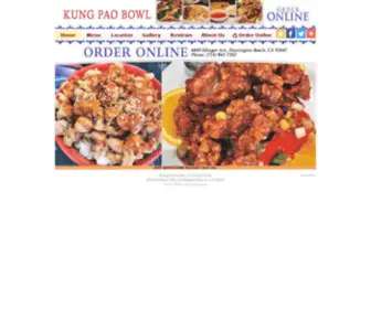 Kungpaobowlca.com(Kung Pao Bowl) Screenshot