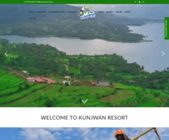 KunjWanresorts.com(Adventure Resorts) Screenshot