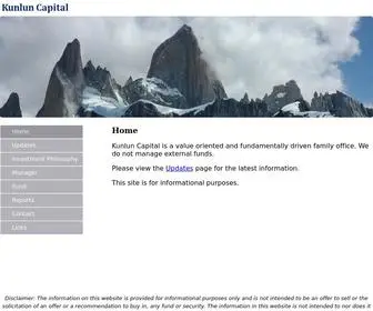 Kunluncapital.com(Kunlun Capital) Screenshot