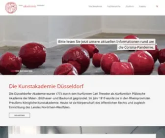 Kunstakademie-Duesseldorf.de(Kunstakademie Düsseldorf) Screenshot