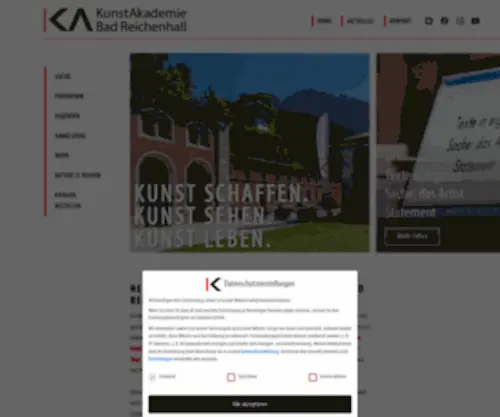 Kunstakademie-Reichenhall.de(KUNST SCHAFFEN) Screenshot