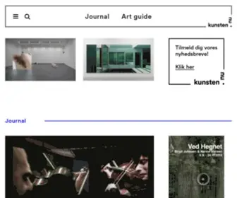 Kunsten.nu(Velkommen) Screenshot