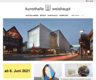 Kunsthalle-Weishaupt.de(Kunsthalle weishaupt) Screenshot