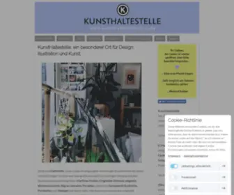 Kunsthaltestelle.com(KunstHaltestelle, ein besonderer Ort für Design, Illustration und Kunst) Screenshot