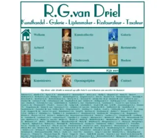 Kunsthandel-Van-Driel.nl(Welkom bij Kunsthandel & Galerie R.G) Screenshot