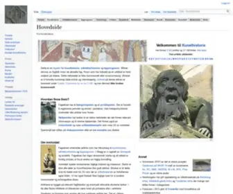 Kunsthistorie.com(Hovedside) Screenshot