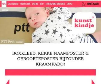 Kunstkindje.nl(Boxkleed, kekke naamposter & geboorteposter bijzonder kraamkado) Screenshot