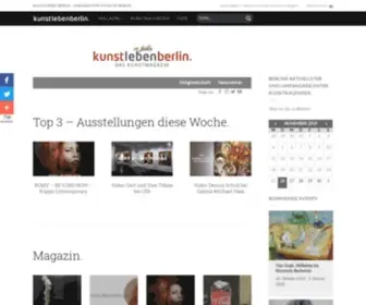 Kunstleben-Berlin.de(Kunstleben Berlin) Screenshot