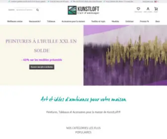 Kunstloft.fr(Achetez toiles peintes à la main & sculptures) Screenshot