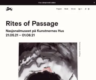 Kunstnerneshus.no(Kunstnernes Hus) Screenshot