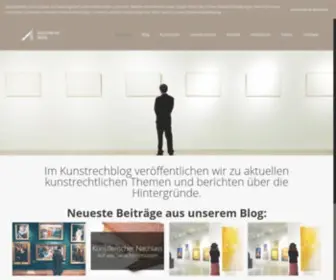 Kunstrechtblog.de(Startseite) Screenshot