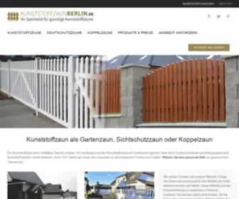 KunststoffZaun-Berlin.de(Kunststoffzaun Berlin) Screenshot